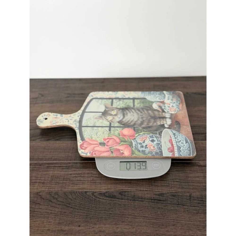 Vintage Jenny Barron Cat Melamine Chopping Board Wilscome Made in England